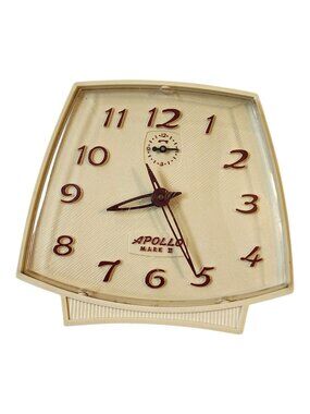 Vintage Working Apollo Mark II Wind Up Alarm Clock